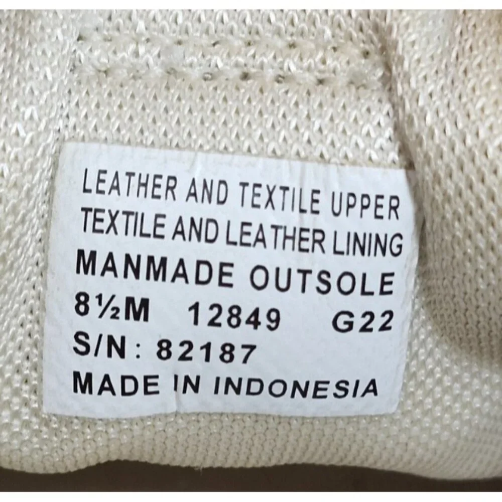 Tory Burch White Leather Suede Sneakers Size 8.5M Retro Runner Lace Up Casual - Picture 10 of 13